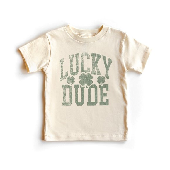Aurlex Tees Other - Lucky Dude Toddler Shirt - Vintage Distressed St Patrick's Day T-Shirt For Boys